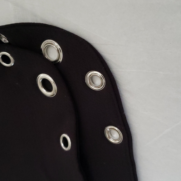 Trouvé NEW Metal Grommet Hem High Low Side Slit SKIRT Black NWT Business 🎉HP🎉 - Picture 9 of 16